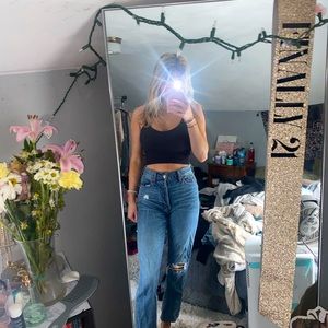 90s Super High Rise Straight Jeans